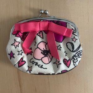 Coach Poppy Graffiti Coin Purse NWT